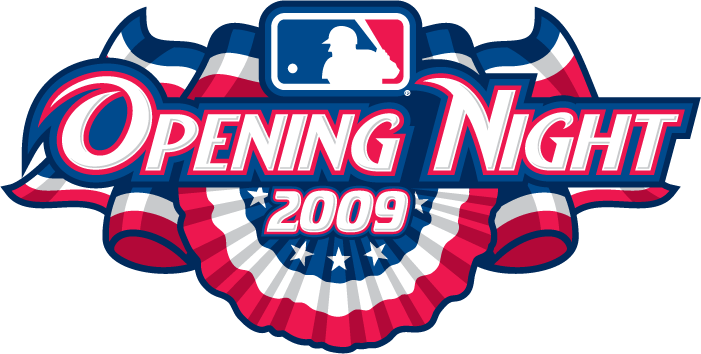 MLB Opening Day 2009 Special Event Logo v2 t shirts iron on transfers